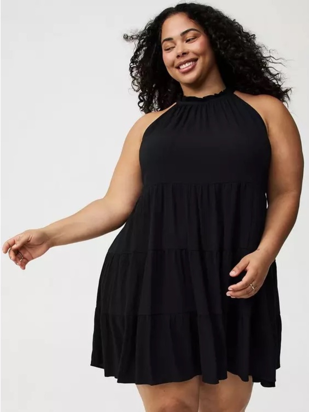 Mini Crinkle Gauze
Tiered Dress